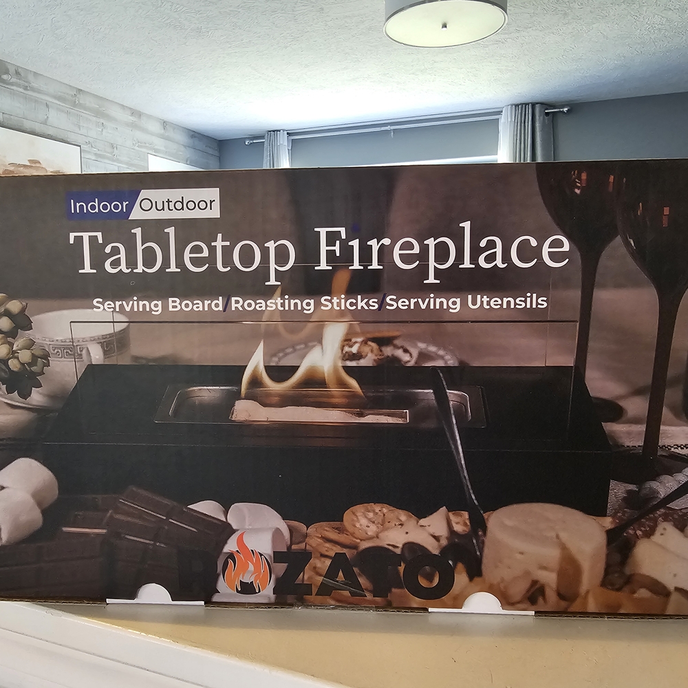 POZATO Indoor/Oitdoor Tabletop Fireplace